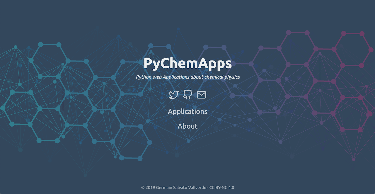 pychemapps landing page